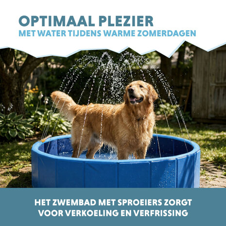 Coolpets Splash Sprinkler Pool 